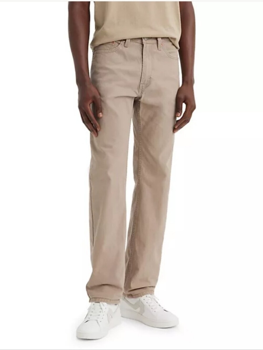 Levi's Men's 505 Regular Straight Jeans in Light Beige Size 36x30